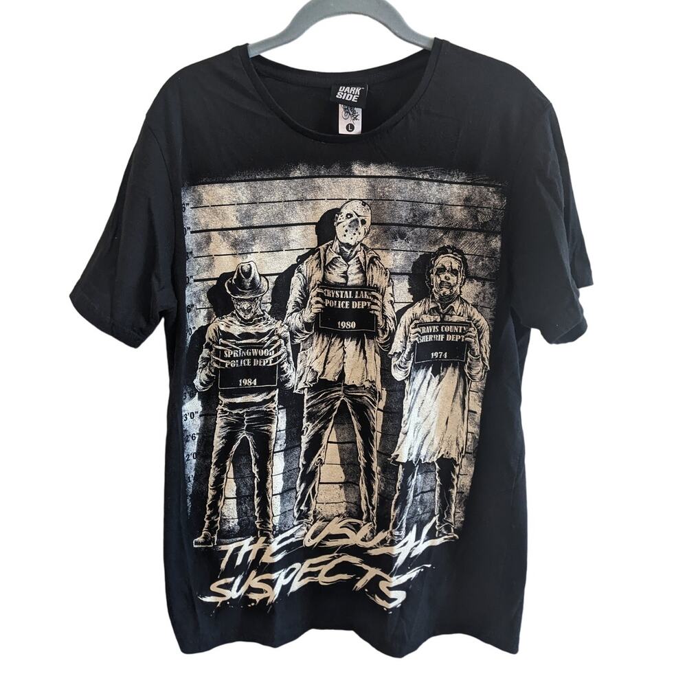 Dark Side Black The Usual Suspect Horror Movie Halloween Tshirt Large